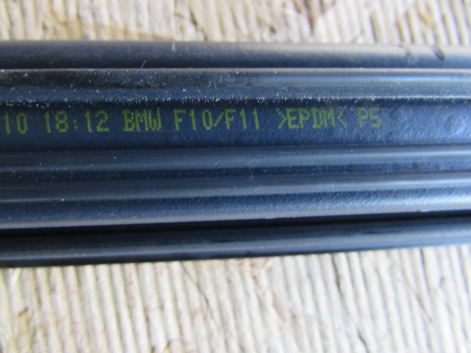 BMW Door Window Sweep Inner Channel Cover, Rear Left 51357182289